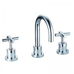 PLNZ Chrome Full Turn Lead Free Basin Tap Set